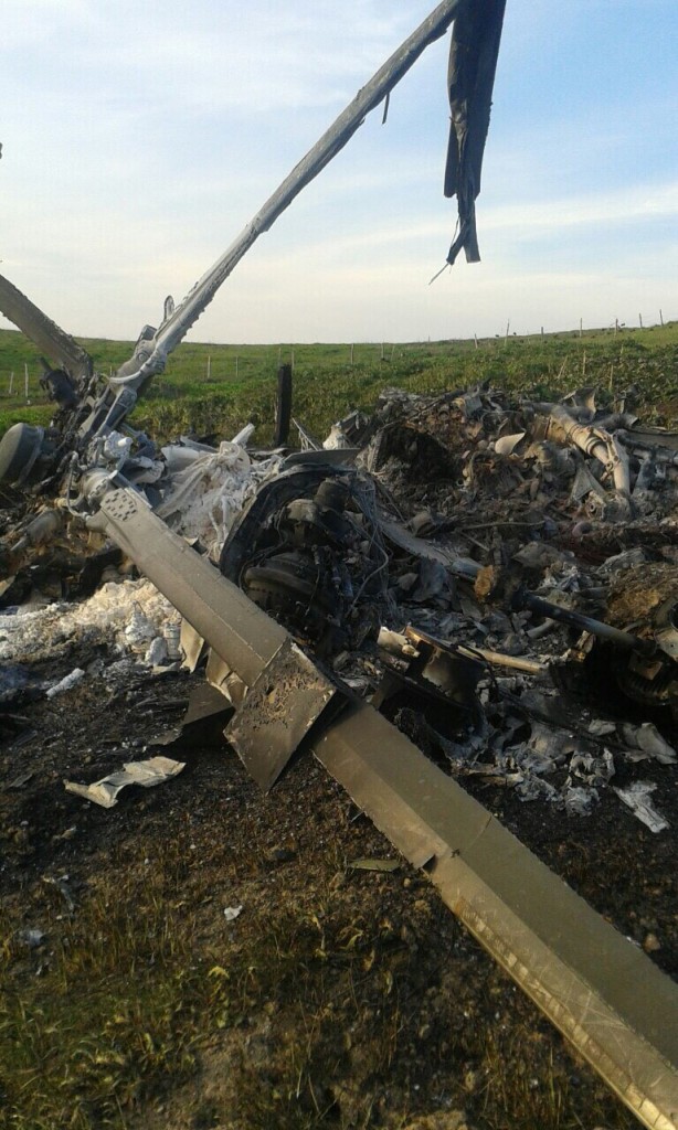 Сбитый противовоздушной обороной АО НКР азербайджанский вертолет Ми-24 (ФОТО, ВИДЕО)