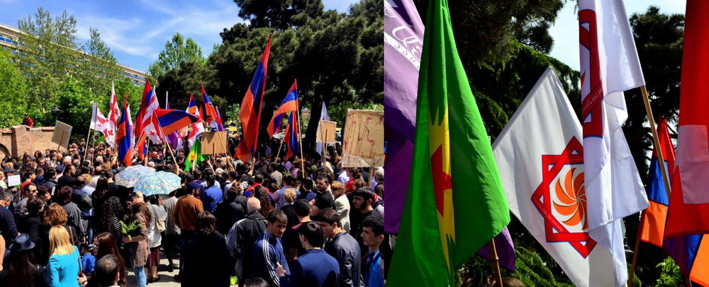 24-oe Апреля: в Тбилиси состоялась манифестация «Мы помним и боремся за справедливость»