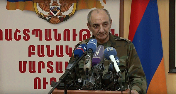 Бако Саакян: «Если Азербайджан вновь попытается нарушить режим прекращения огня, мы нанесем контрудар»