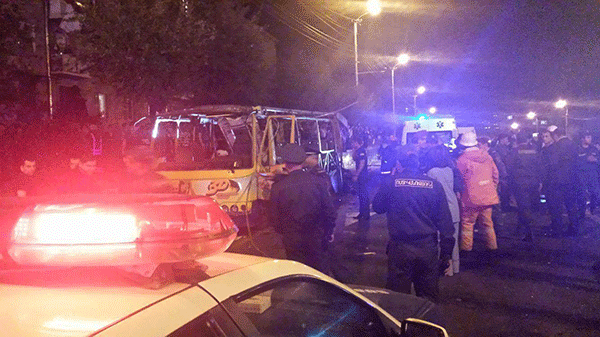 Взрыв в автобусе в Ереване: 1 погибший, 8 раненых