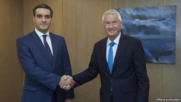 Омбудсмен Армении Арман Татоян встретился в Страсбурге с генсеком Совета Европы Торбьорном Ягландом