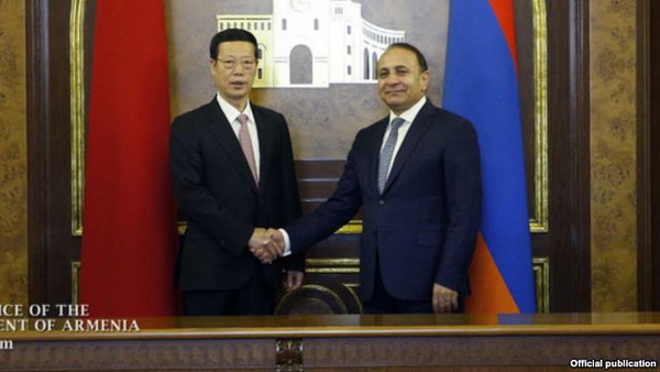 Подписаны армяно-китайские соглашения