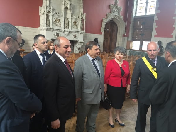 Бако Саакян встретился с мэром бельгийского города Мехелен