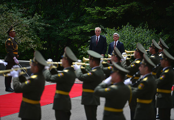 Государственный визит Президента Чехии в Армению: состоялись переговоры на высшем уровне