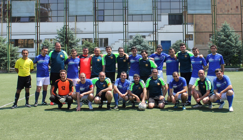 Состоялся матч между футбольной командой Банка ВТБ (Армения) и сборной журналистов Армении