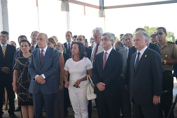 Серж Саргсян принял участие в церемонии закладки здания посольства Армении в Бразилии