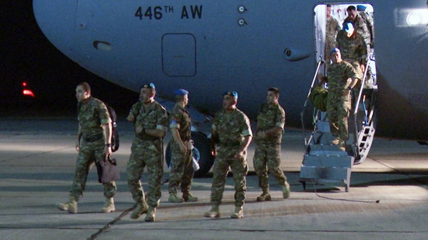 Очередной контингент армянских миротворцев вернулся из Афганистана