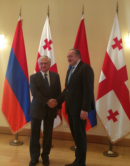 Эдвард Налбандян в Тбилиси встретился с Президентом Грузии Георгием Маргвелашвили