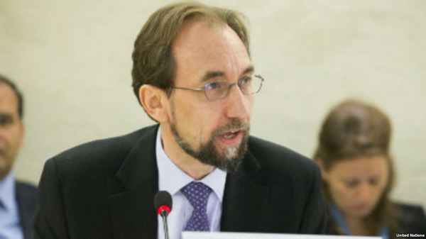 Верховный комиссар ООН по правам человека Зейд Раад аль-Хусейн подверг критике власти Армении