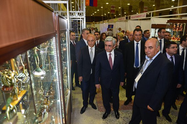 Серж Саргсян посетил выставку «Произведено в Армении-2016»