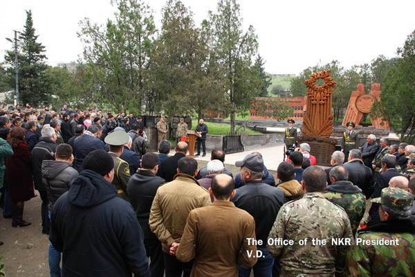 В селе Талиш в НКР открыт хачкар-памятник погибшим в Четырехдневной войне