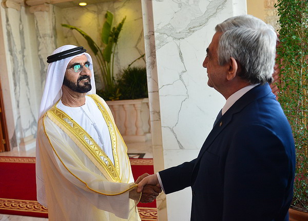 Серж Саргсян встретился с премьером ОАЭ, эмиром Дубая шейхом Мухаммадом бин Рашидом аль Мактумом