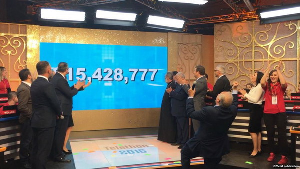 Ежегодный благотворительный телемарафон Всеармянского фонда «Айастан» собрал около $15,5 млн