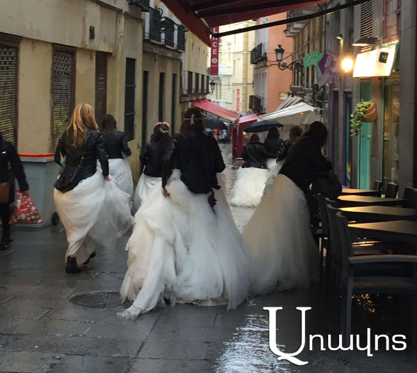 Группы невест – в «нулевой точке» Мадрида