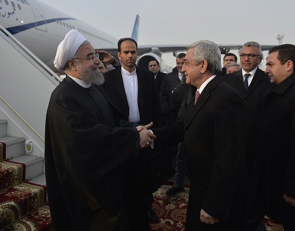 Президент Ирана Хасан Роухани прибыл в Армению с официальным визитом
