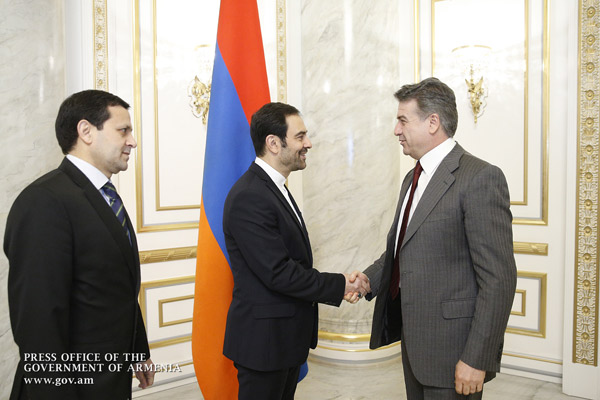 Премьер Карен Карапетян с послами Ирана и Туркменистана обсудил трехсторонние проекты