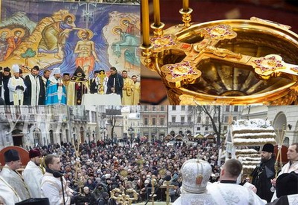 Церемонию освящения воды в День Богоявления во Львове возглавил глава епархии Армянской церкви