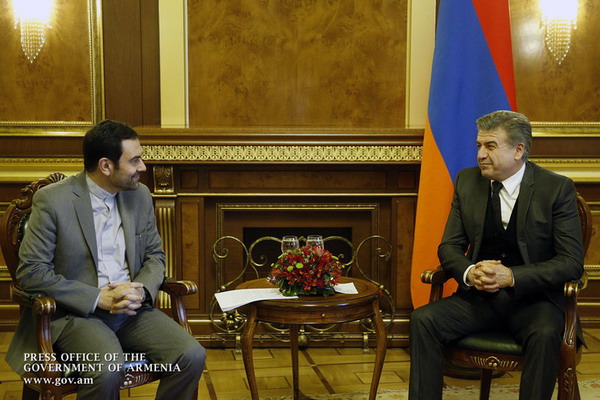 Премьер Армении и посол Ирана обсудили вопросы создания СЭЗ в Мегри
