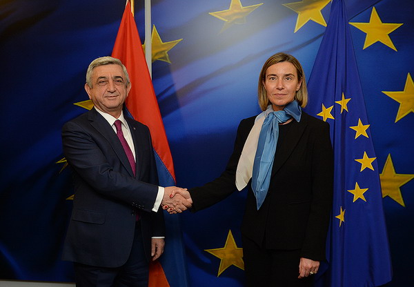 Серж Саргсян и Федерика Могерини обсудили широкий круг вопросов отношений и взаимодействия Армения-ЕС