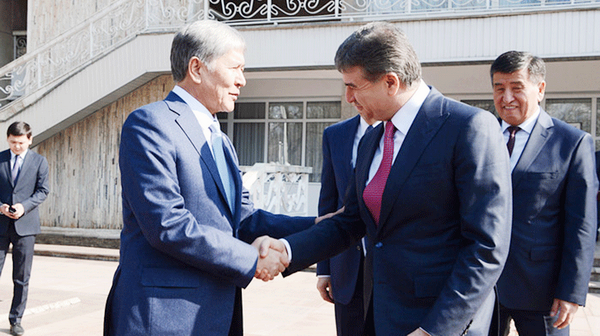 Карен Карапетян в Бишкеке встретился с президентом Кыргызстана Алмазбеком Атамбаевым