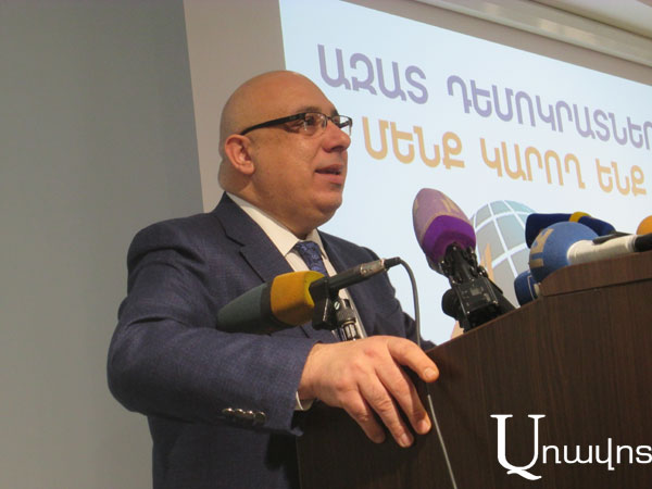 За несколько месяцев в Армении можно искоренить «тень»: Хачатур Кокобелян представил предвыборную программу «Свободных демократов»