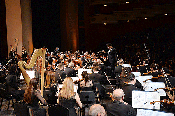 На первом концерте Всеармянского оркестра прозвучала «Победная поэма», написанная специально для этого концерта