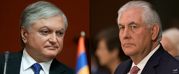 Рекс Тиллерсон: США гордятся достигнутыми с момента независимости Армении совместными успехами