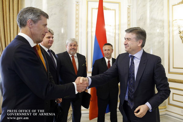 Карен Карапетян отметил важность развития отношений Армения-ЕС