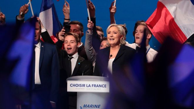Марин Ле Пен: Макрон – «всего лишь преемник Олланда»