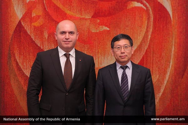 Мы заинтересованы в китайском мегапроекте «Один пояс – один путь»: Армен Ашотян – послу Китая в Армении