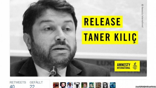 В Турции арестован и обвинен в «терроризме» местный глава Amnesty International