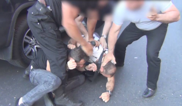 Как полиция нейтрализовала охрану криминального авторитета Каневского: видео