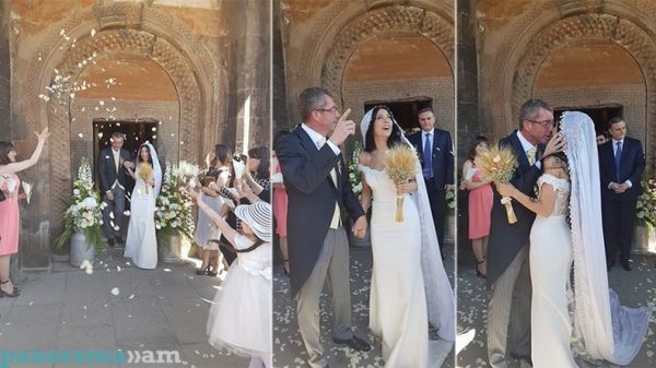 Венчание евродепутата Франка Энгеля и его армянской избранницы прошло в Хор Вирапе: фото Panorama.am