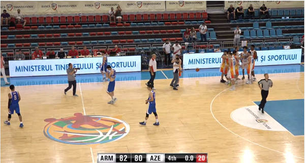 Молодежная сборная Армении по баскетболу победила команду Азербайджана: видео