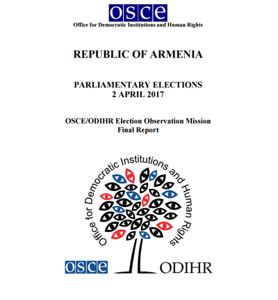 ОБСЕ/БДИПЧ опубликовал полный отчет о парламентских выборах в Армении