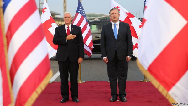 Вице-президент США Майк Пенс прибыл с визитом в Грузию