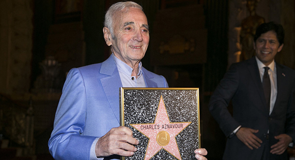 Шарль Азнавур получил свою звезду на «Аллее славы» Голливуда