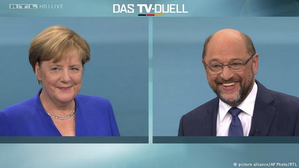 Ангела Меркель признана победителем в решающих теледебатах с Мартином Шульцем