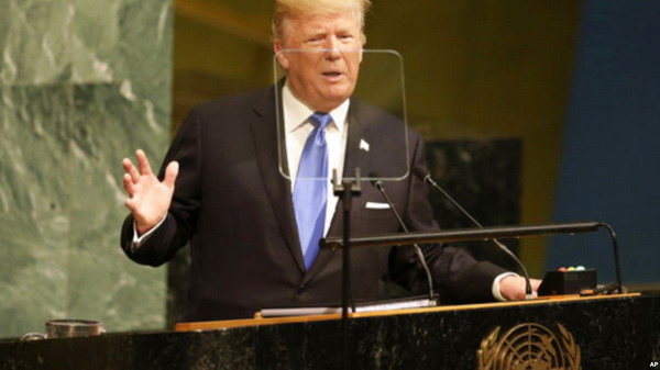 Речь Трампа на Генассамблее ООН: «Мы встретились в эпоху обещаний и больших опасностей» — видео