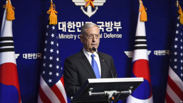 Глава Пентагона: США никогда не согласятся с ядерным статусом КНДР