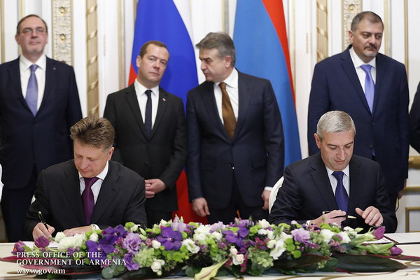В Ереване подписаны ряд армяно-российских документов