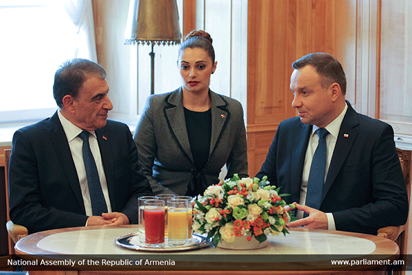 Анджей Дуда: Карабахская проблема должна быть решена исключительно мирным путем – в формате сопредседателей МГ ОБСЕ