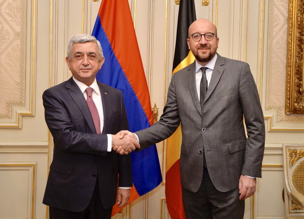 Серж Саргсян встретился с премьер-министром Бельгии