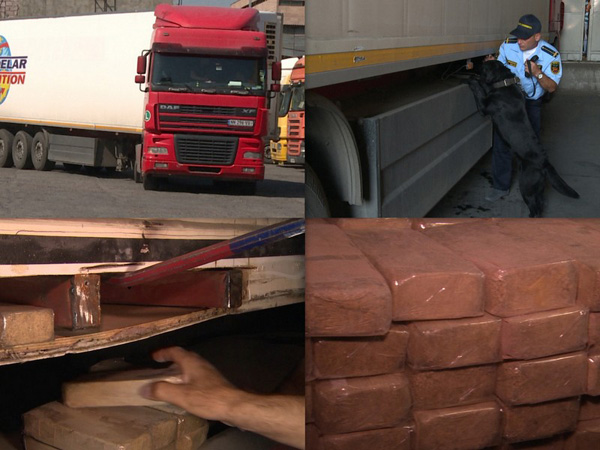 На Мегринской таможне в тайнике грузовика у гражданина Турции обнаружили около 105 кг героина