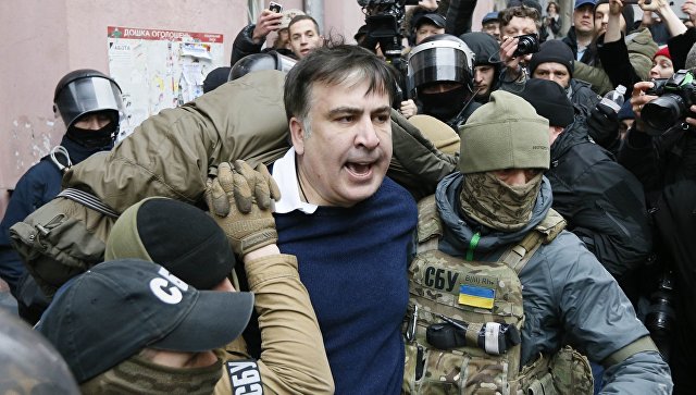 Михаил Саакашвили задержан властями Украины в Киеве: видео