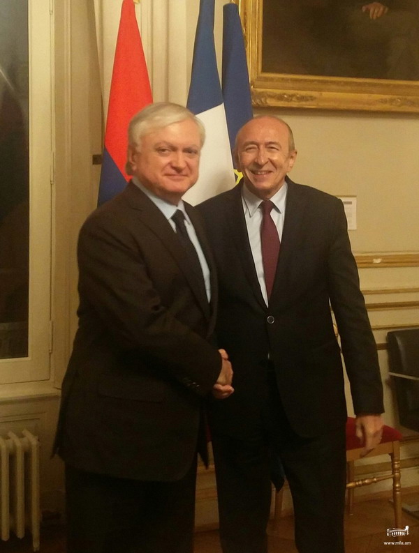 Эдвард Налбандян в Париже встретился с главой МВД Франции: видео
