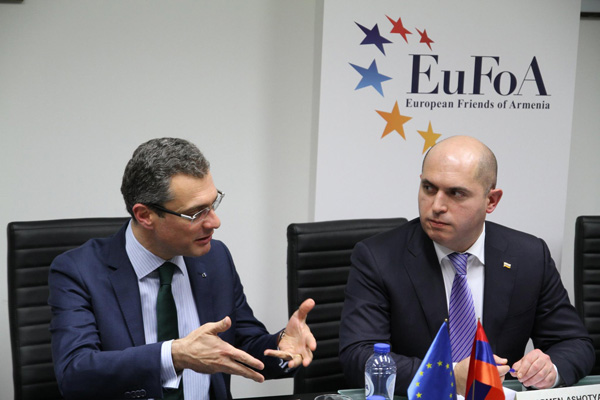 Ашотян выразил надежду, что соглашение Армения-ЕС будет ратифицировано как можно скорее до выборов в Европарламент 2019г