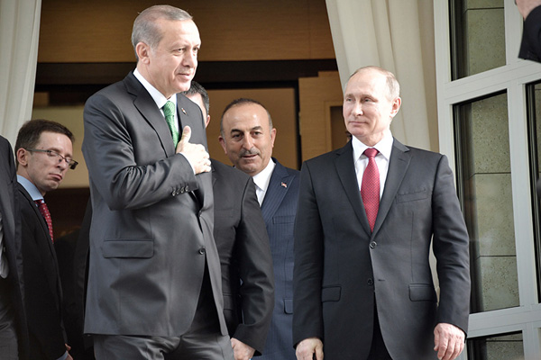 «Спасибо» Эрдогана – Путину: русско-турецкий медовый месяц продолжается