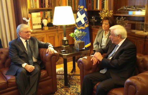 Эдвард Налбандян в Афинах встретился с президентом Греции Прокописом Павлопулосом: видео