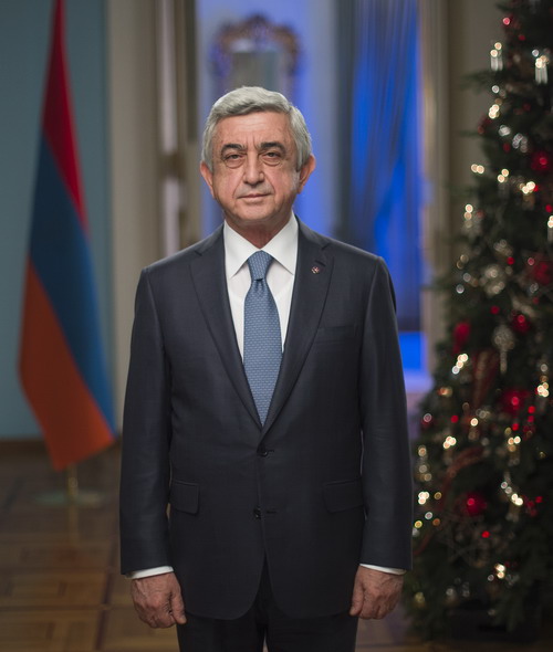 Поздравительное послание Президента Сержа Саргсяна по случаю праздников Нового Года и Святого Рождества